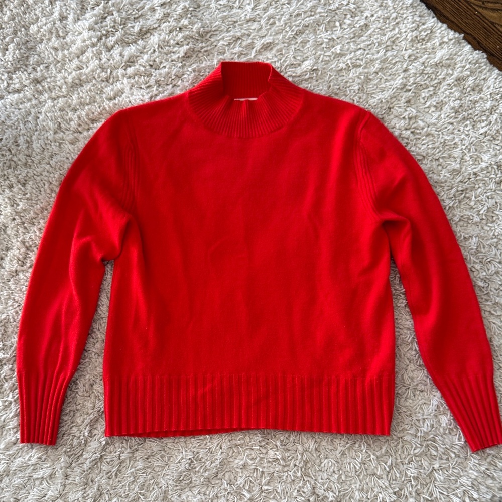 J. Crew Red Cashmere Sweater